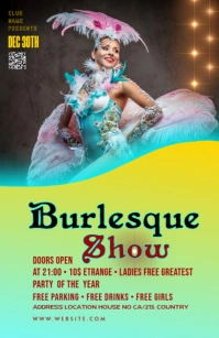 Maximalist Burlesque Show Tabloid Tablóide template