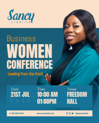 Maximalist Business Conference Instagram Portrait | Business Event Flyer template