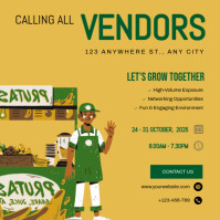 Maximalist Call For Vendors  Instagram Post template