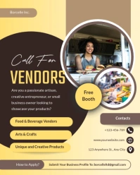 Maximalist Call For Vendors Of Flea Market Ad Flyer Template Design Instagram Portrait