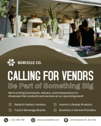 Maximalist Calling For Vendors Flyer Instagram Portrait template