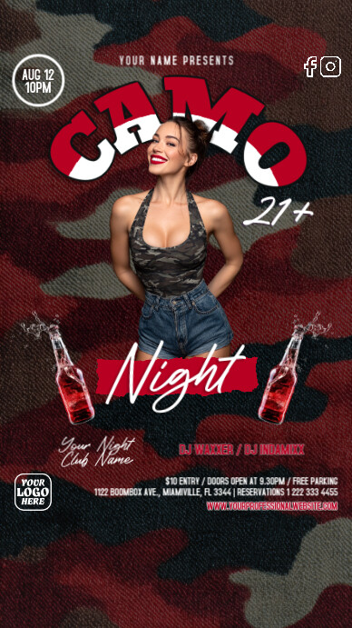 Maximalist Camo Night Instagram - Maximalist Camo Night Instagram Story Design Template C17982ad9bb44d21d6a42ab14643b70a Screen 