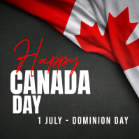 Maximalist Canada Day Instagram Post Instagram-opslag template
