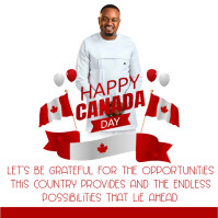 Maximalist Canada Day Instagram Post template