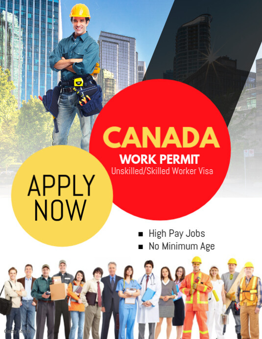 Maximalist Canada Work Permit Flyer (us Letter) Template | PosterMyWall