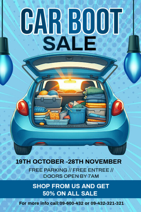 Copy of Maximalist Car Boot Sale Template Design Poster | PosterMyWall