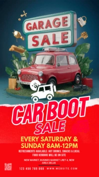 Maximalist Car Boot Sales Instagram Story Instagram Story template