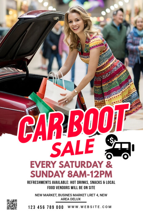 Maximalist Car Boot Sales Pinterest Graphic Template Pinterest Graphic