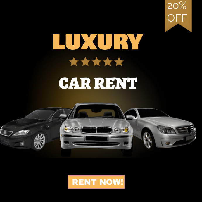 Maximalist Car For Rent Instagram Post Template | PosterMyWall