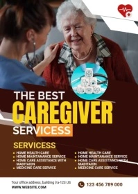 Maximalist Caregiver Service A6 template