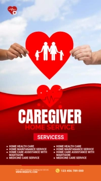 Maximalist Caregiver Service Instagram Story template