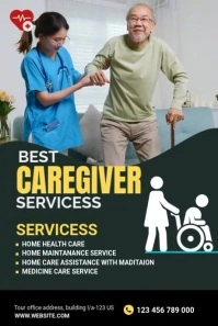 Maximalist Caregiver Service Pinterest Graphic Pinterest Graphic template