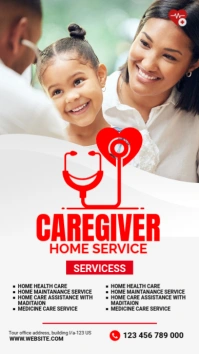 Maximalist Caregiver Service Whatsapp Status template