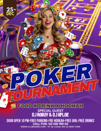 Maximalist Casino Game Flyer (us Letter) template