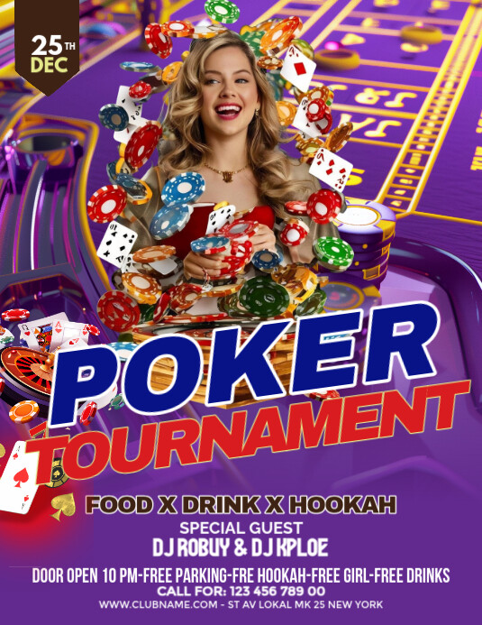 Maximalist Casino Game Flyer (us Letter) Pamflet (VSA Brief) template