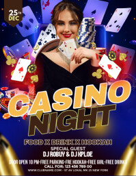Maximalist Casino Game Flyer (us Letter) template
