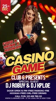 Maximalist Casino Game Instagram Story template