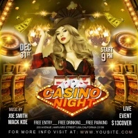 Maximalist Casino Night Instagram Post template