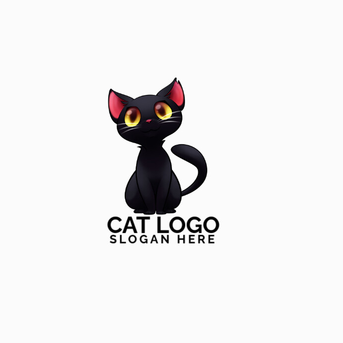 Maximalist Cat Logo template