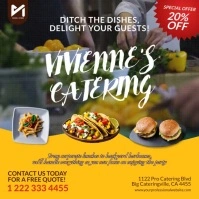 Maximalist Catering Service Square (1:1) Ad template
