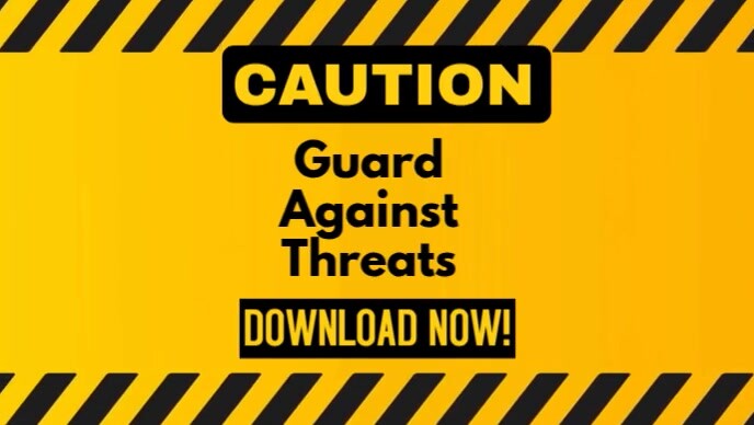 Maximalist Caution, Guard Against Threats Youtube Thumbnail template