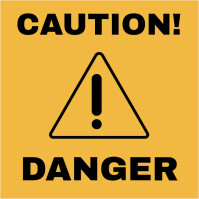 Maximalist Caution  Instagram Post template