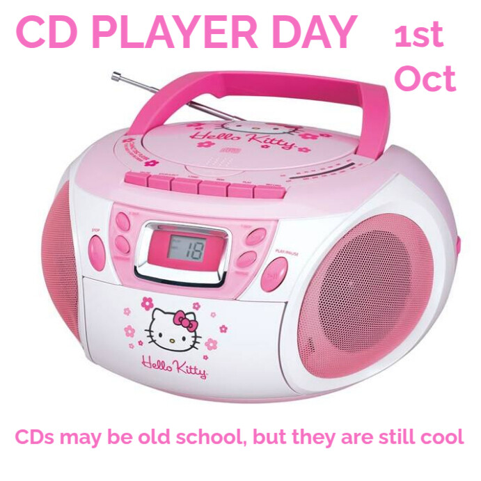 Maximalist Cd Player Day Instagram Post template