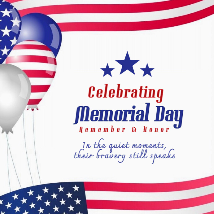Copy of Maximalist Celebrating Memorial Day Instagram Post | PosterMyWall