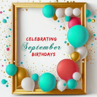 White September Birthdays Iphosti le-Instagram Template