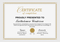 Maximalist Certificate Of Completion Postcard Postal template