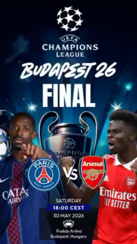 Maximalist Champions League Final Match Instagram Story template