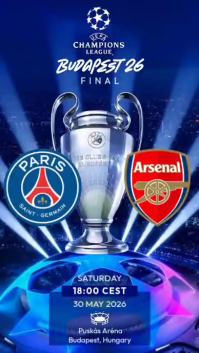 Maximalist Chanpions League Final Match Digital Display (9:16) template