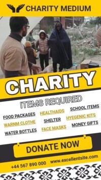 Maximalist Charity Fundraiser Instagram Reel template