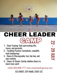Maximalist Cheer Camp Flyer (us Letter) template