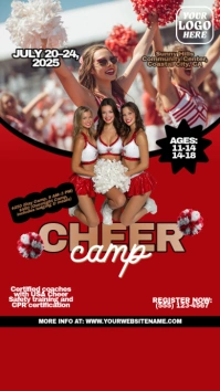 Maximalist Cheer Camp  Instagram Story Instagram-verhaal template