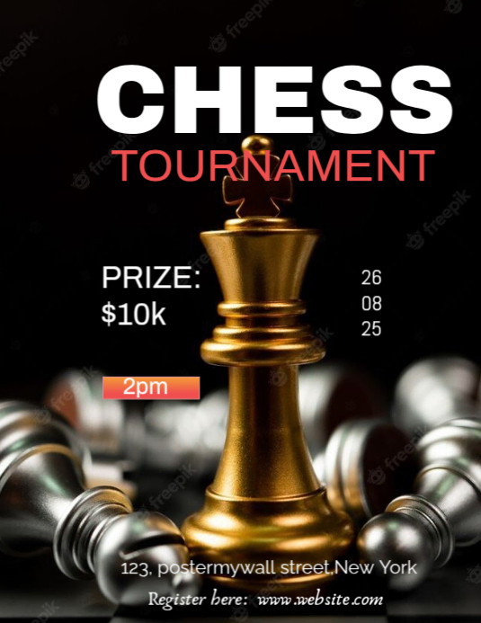 Maximalist Chess Flyer (us Letter) template