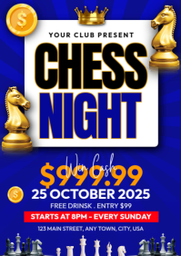 Maximalist Chess Night A4 template