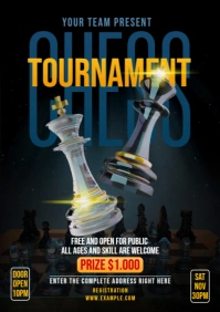 Maximalist Chess Tournament A4 template