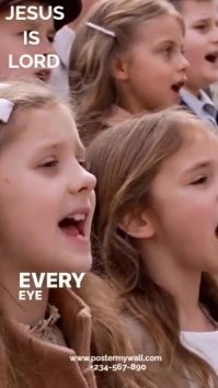 Maximalist Children Declare Jesus Is Lord  Digital Display (9:16) template