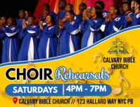 Maximalist Choir Rehearsal  Flyer (us Letter) template