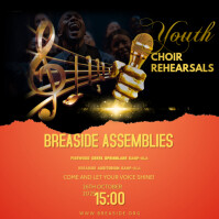 Maximalist Choir Rehearsal Poster Instagram Post template