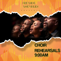 Maximalist Choir Rehearsals Poster Instagram Post template
