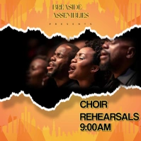 Maximalist Choir Rehearsals Poster Instagram Post template