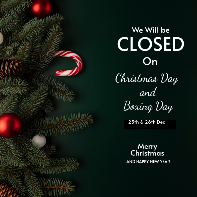 Holiday Closure Announcement Template | PosterMyWall
