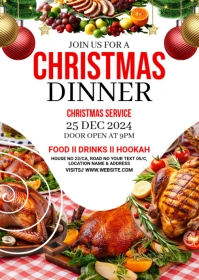 Maximalist Christmas Dinner Service A1 A6 template