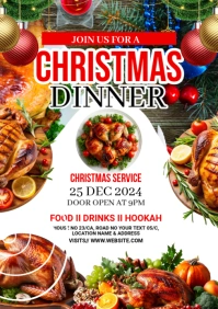 Maximalist Christmas Dinner Service A1 template