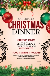 Maximalist Christmas Dinner Service Tumblr Graphic template