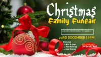 Maximalist Christmas Family Funfair Flyer Design Blog Header template