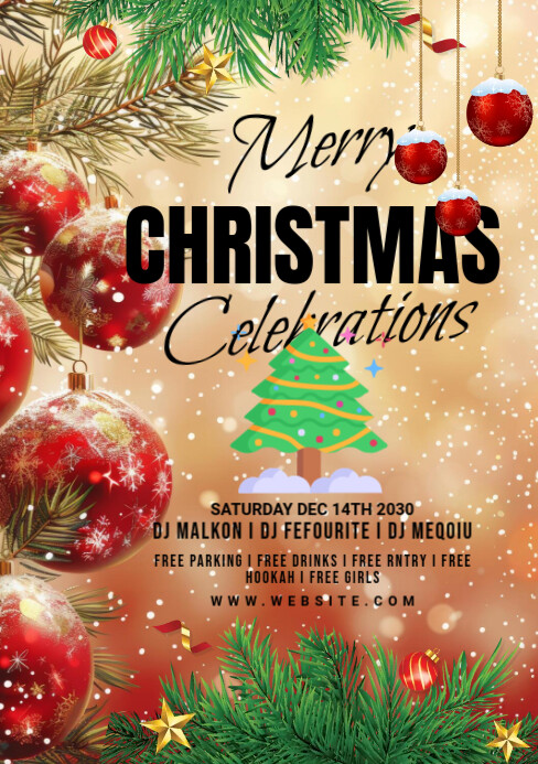 Copy of Maximalist Christmas Flyer A5 | PosterMyWall