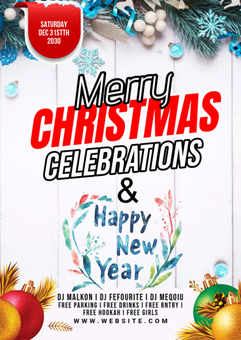 Copy of Maximalist Christmas Flyer A6 | PosterMyWall